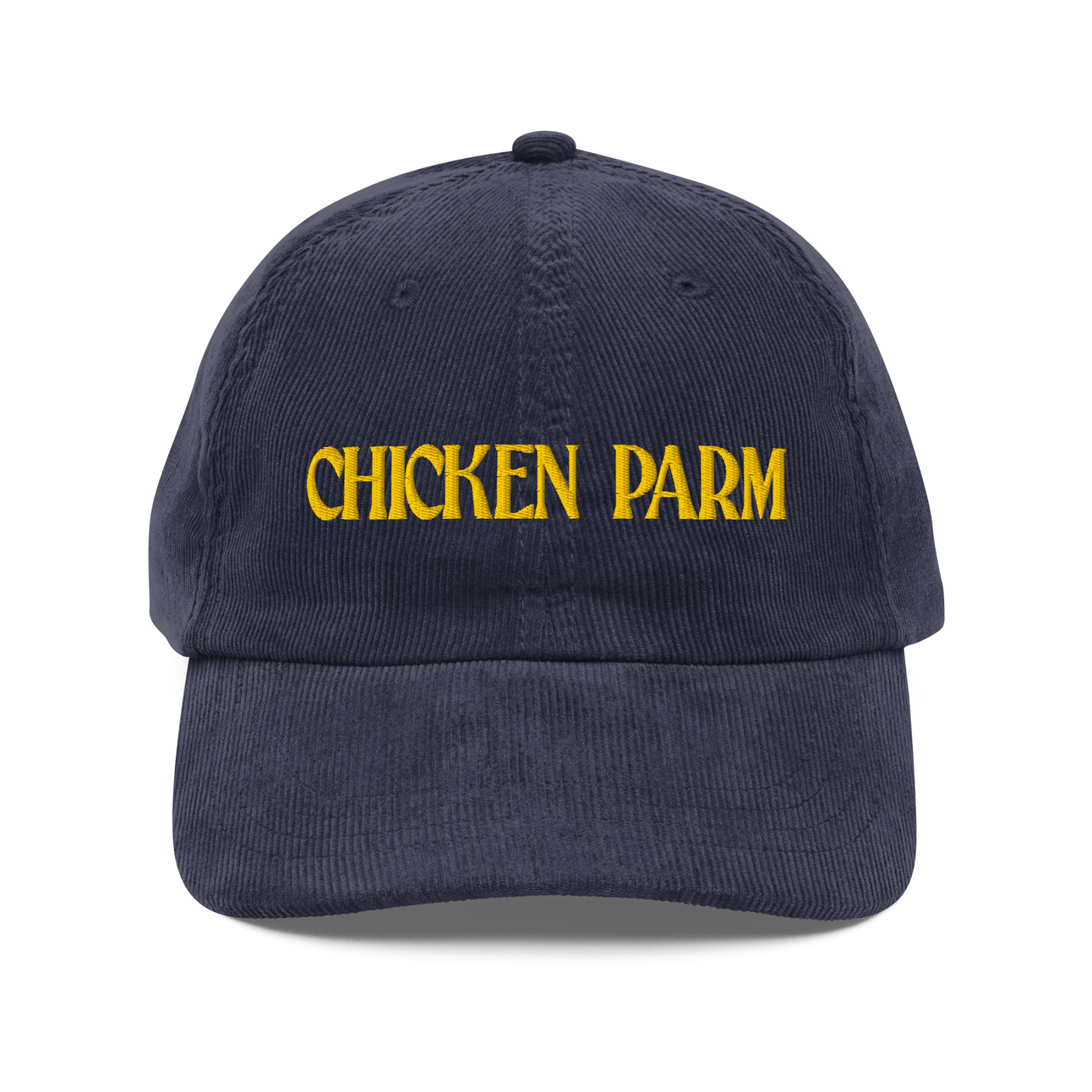 Chicken Parm Embroidered Corduroy Hat - Polychrome Goods 🍊