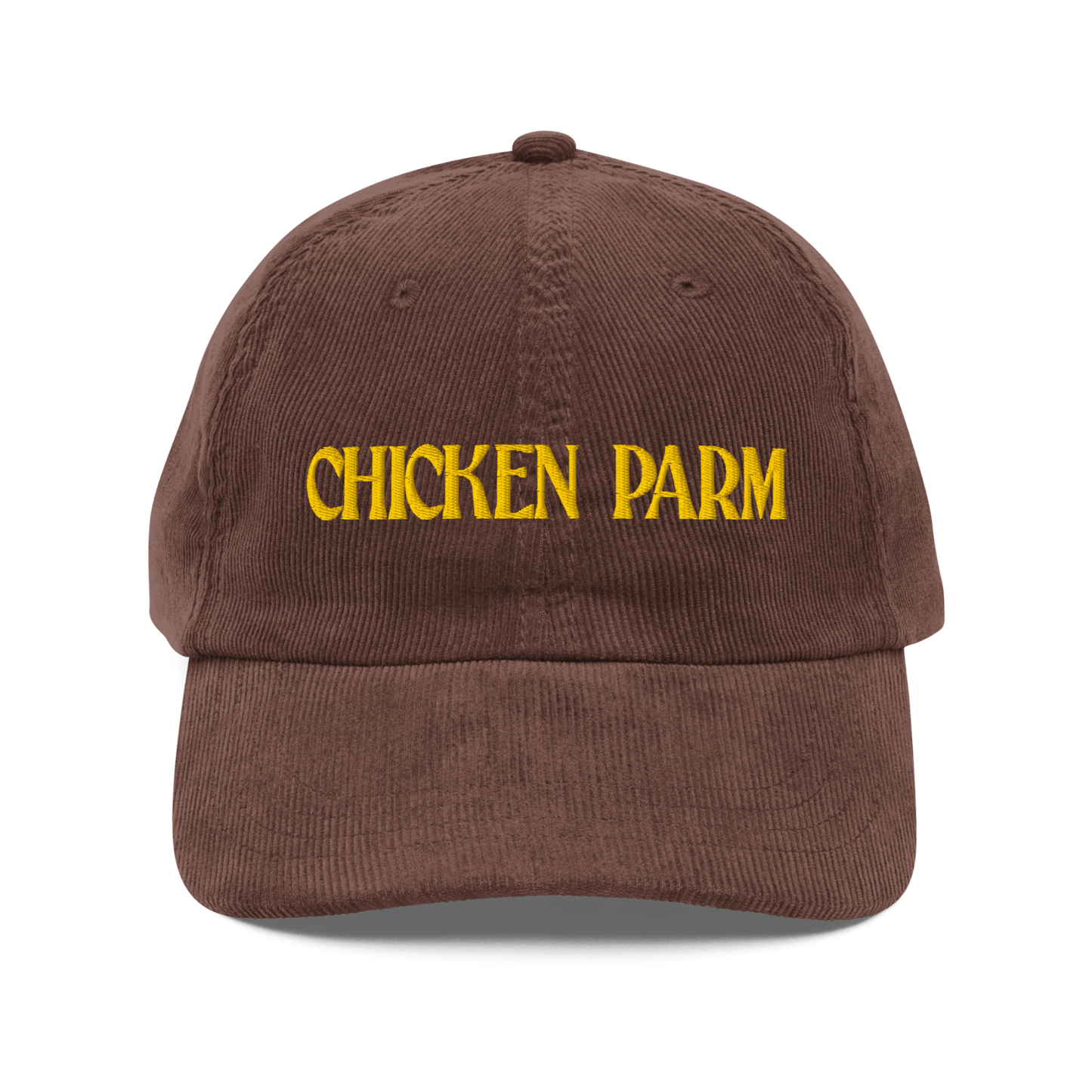 Chicken Parm Embroidered Corduroy Hat - Polychrome Goods 🍊