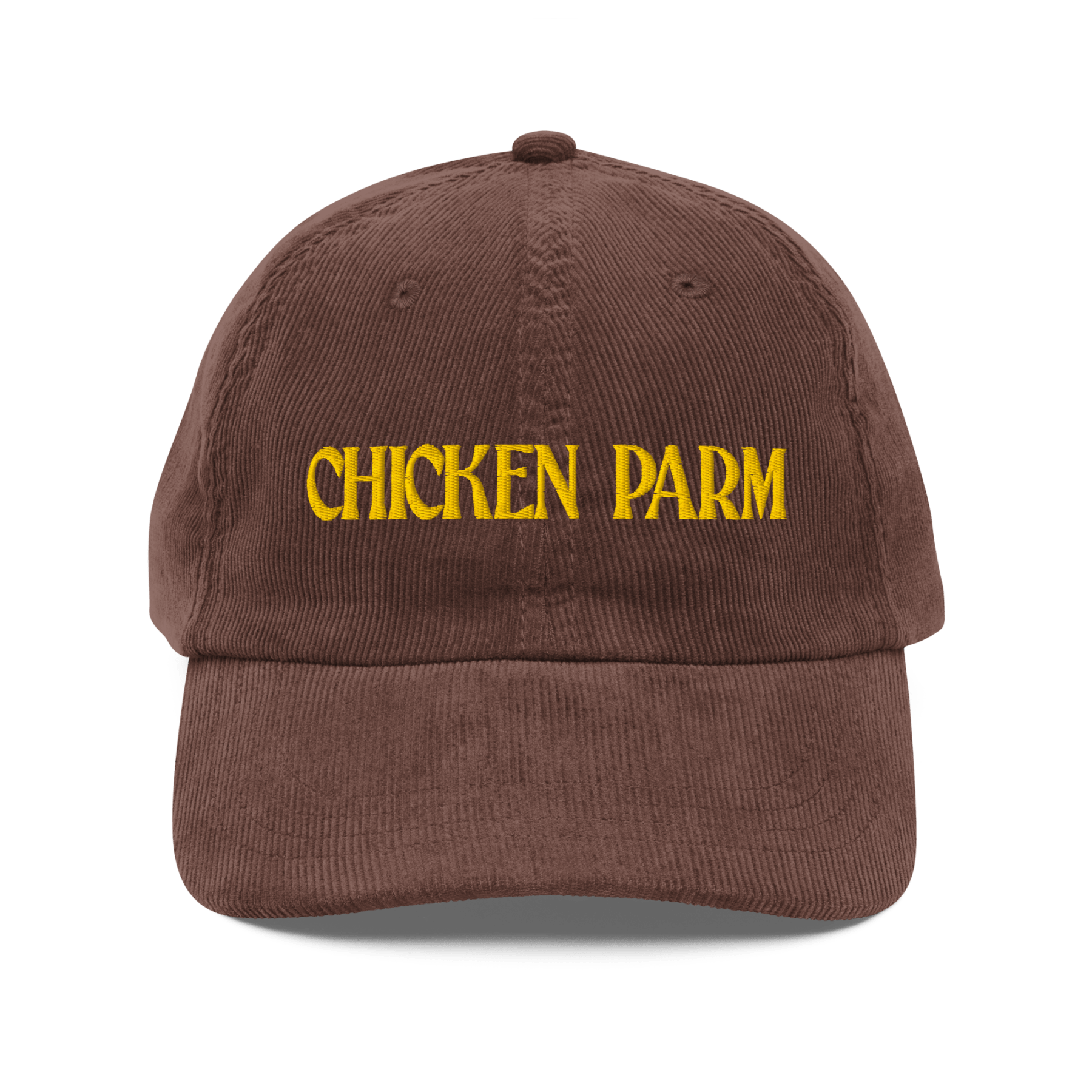 Chicken Parm Embroidered Corduroy Hat - Polychrome Goods 🍊