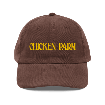 Chicken Parm Embroidered Corduroy Hat - Polychrome Goods 🍊