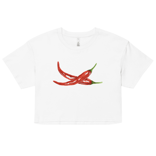 Chili Peppers Crop Top