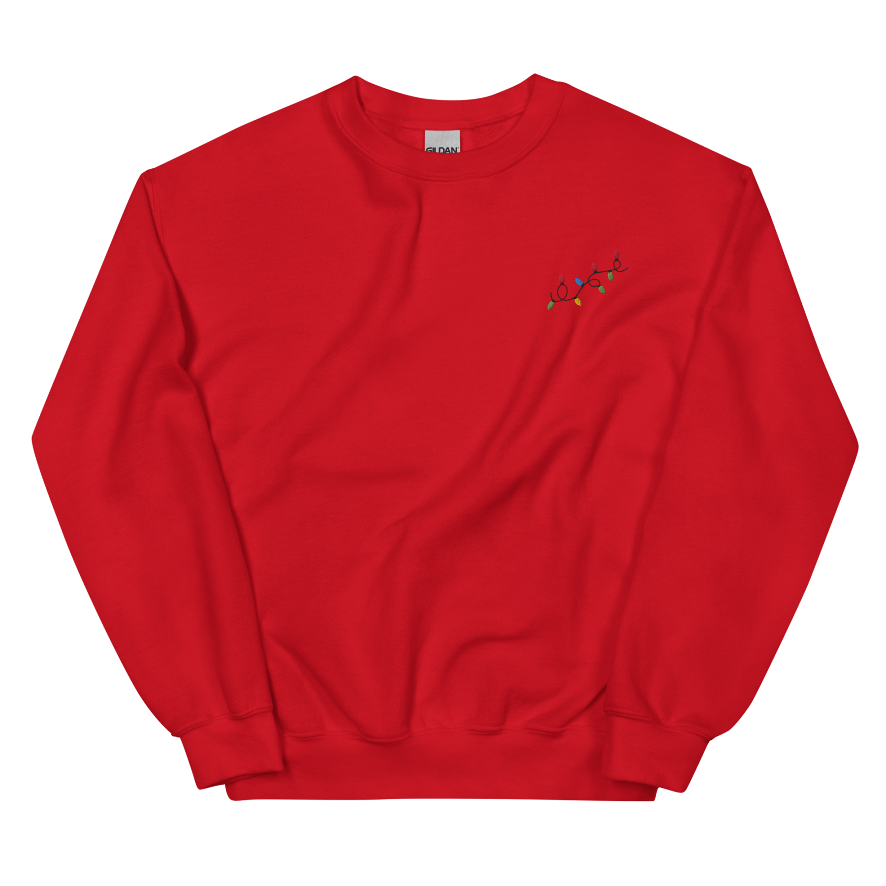 Christmas Lights 🎄 Embroidered Sweatshirt - Polychrome Goods