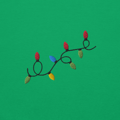 Christmas Lights 🎄 Embroidered Sweatshirt - Polychrome Goods