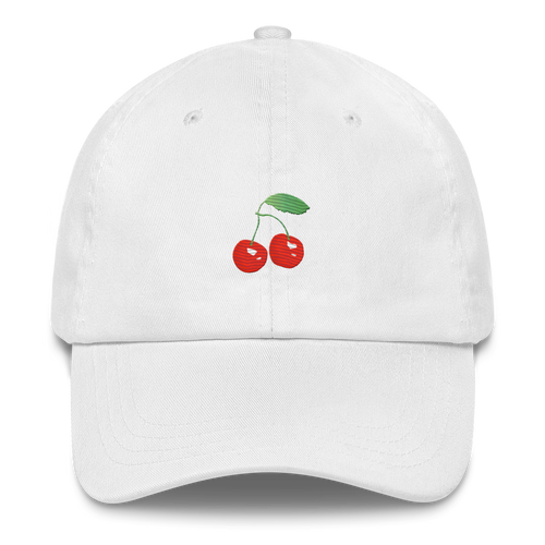 Cherries Embroidered Dad Hat