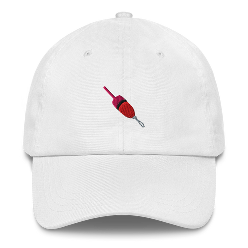 Lobster Buoy Embroidered Dad Hat - Red/Magenta