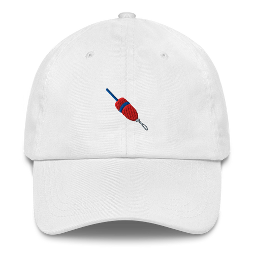 Lobster Buoy Embroidered Dad Hat - Red/Blue