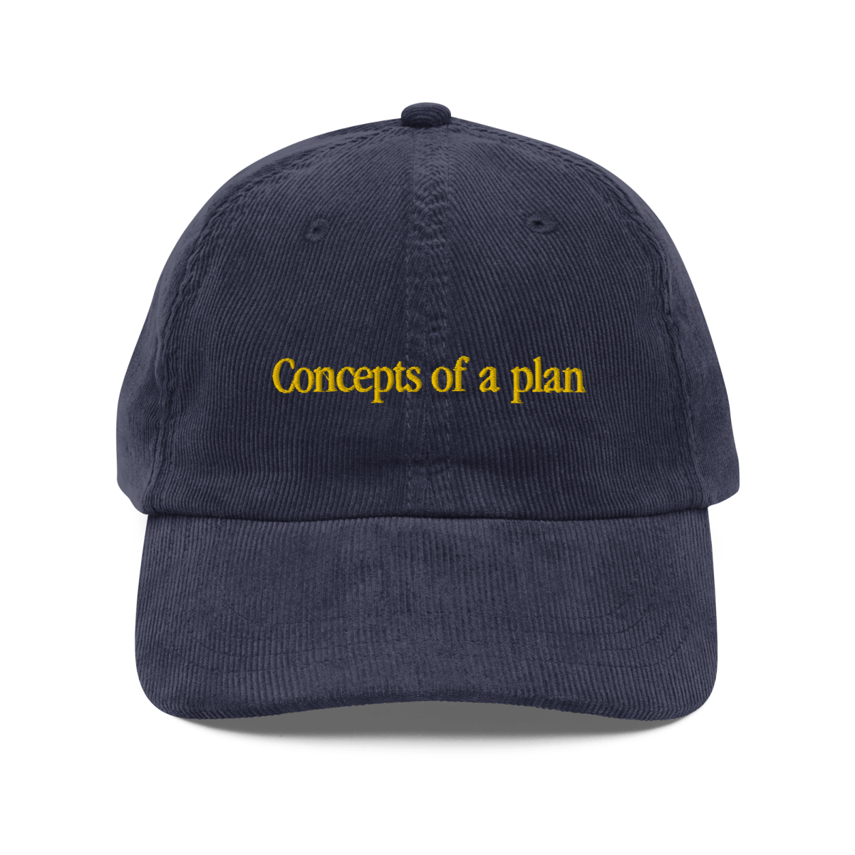 Concepts of a Plan Embroidered Corduroy Hat - Polychrome Goods 🍊