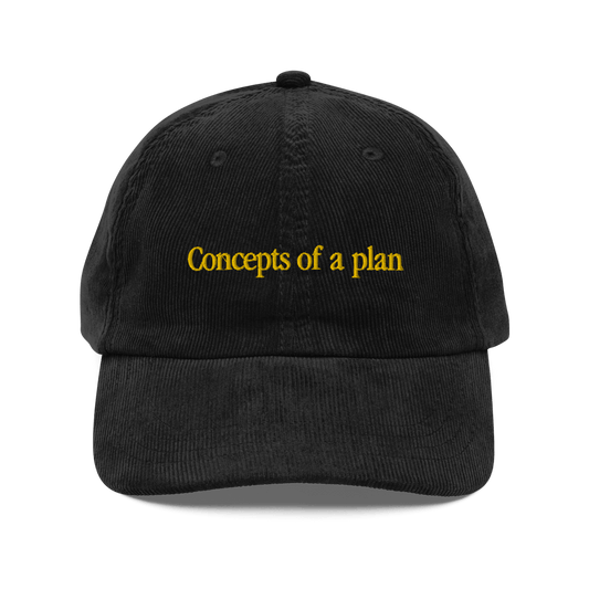 Concepts of a Plan Embroidered Corduroy Hat - Polychrome Goods 🍊