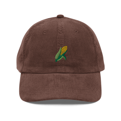 Corn 🌽 Embroidered Corduroy Hat - Polychrome Goods 🍊