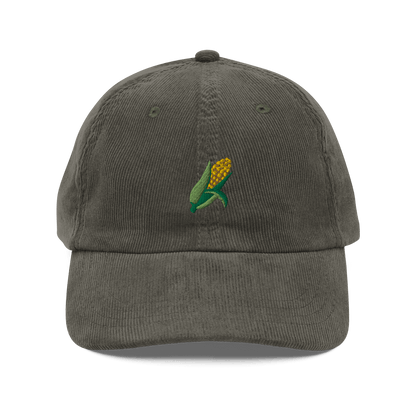 Corn 🌽 Embroidered Corduroy Hat - Polychrome Goods 🍊