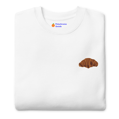 Croissant 🥐 Embroidered Sweatshirt - Polychrome Goods 🍊