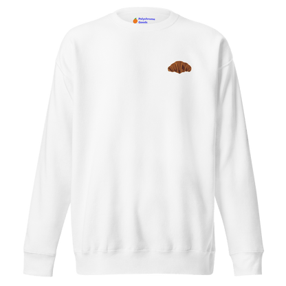 Croissant 🥐 Embroidered Sweatshirt - Polychrome Goods 🍊