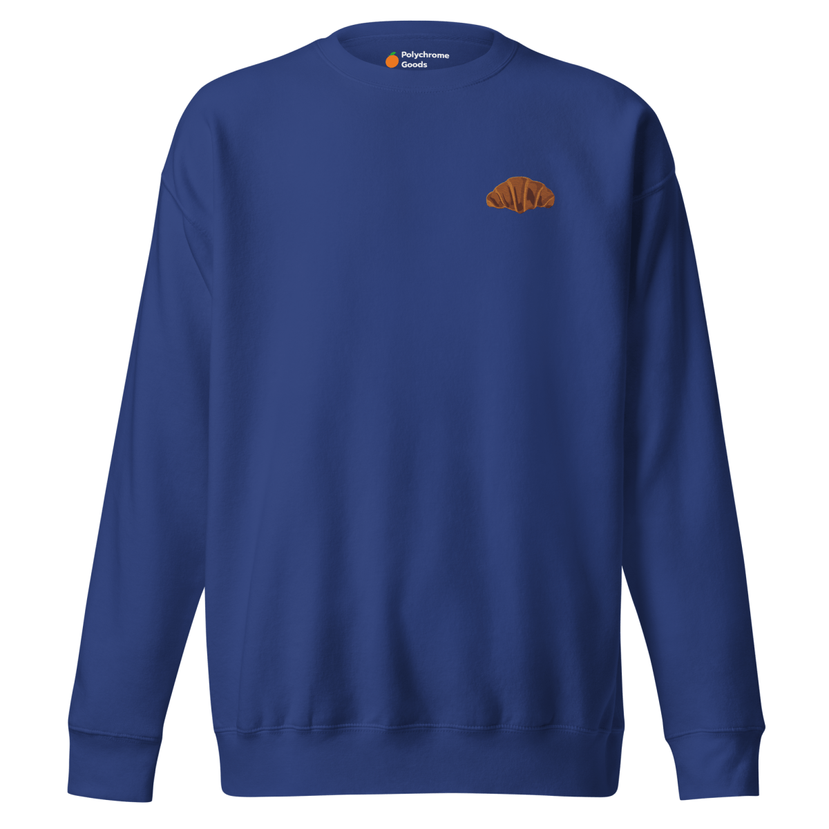 Croissant 🥐 Embroidered Sweatshirt - Polychrome Goods 🍊