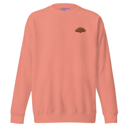 Croissant 🥐 Embroidered Sweatshirt - Polychrome Goods 🍊