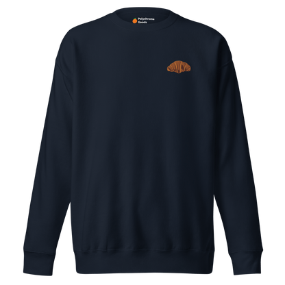 Croissant 🥐 Embroidered Sweatshirt - Polychrome Goods 🍊