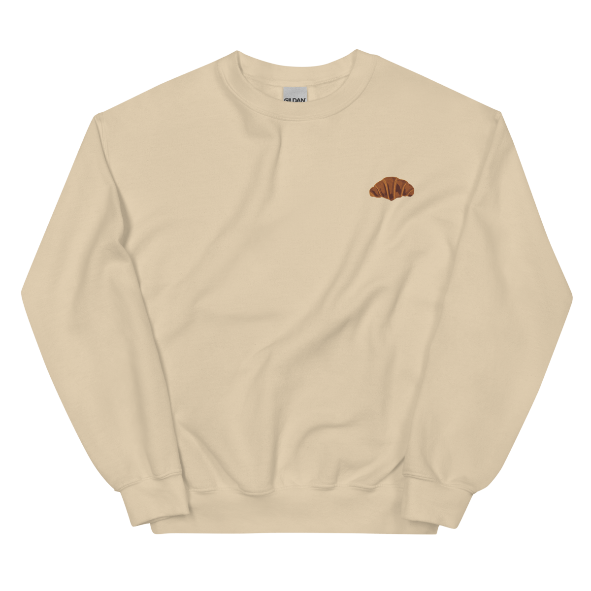 Croissant 🥐 Embroidered Sweatshirt - Polychrome Goods 🍊