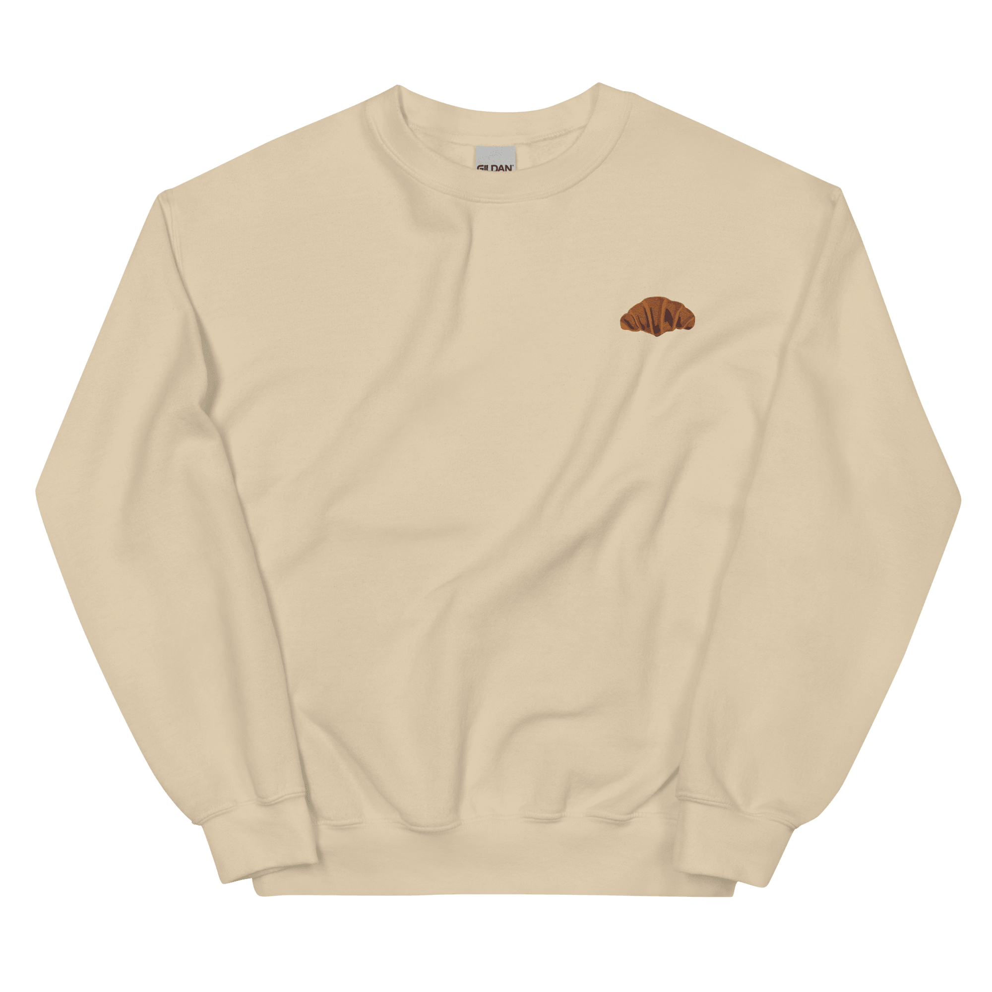 Croissant 🥐 Embroidered Sweatshirt - Polychrome Goods 🍊