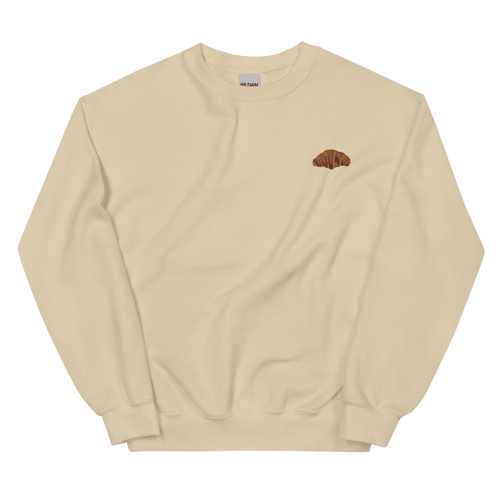 Croissant 🥐 Embroidered Sweatshirt
