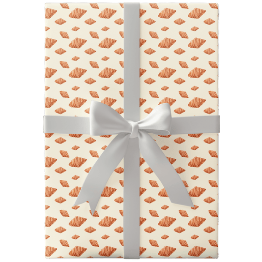 Croissant 🥐 Watercolor Wrapping Paper - Polychrome Goods
