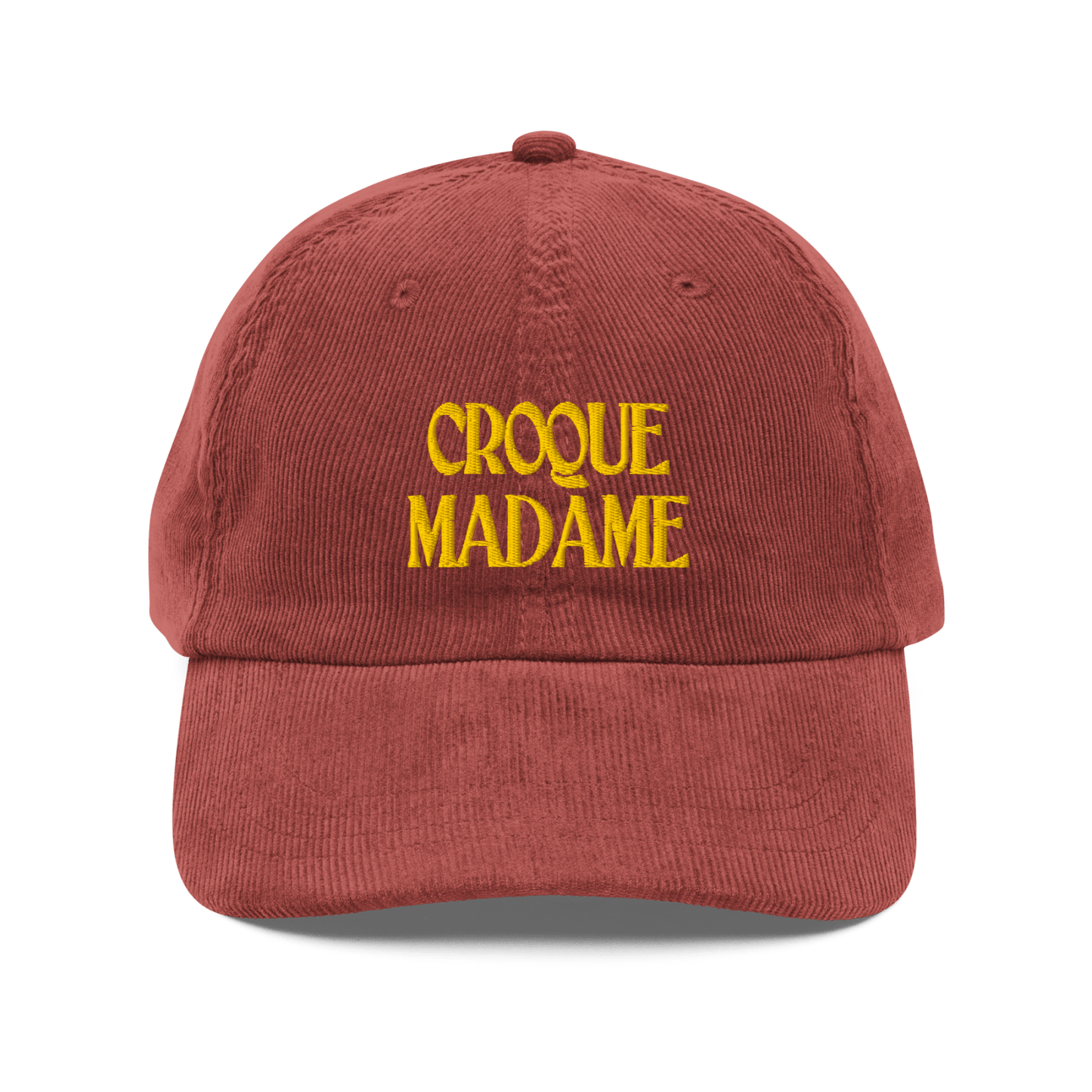 CROQUE MADAME Embroidered Corduroy Hat - Polychrome Goods 🍊