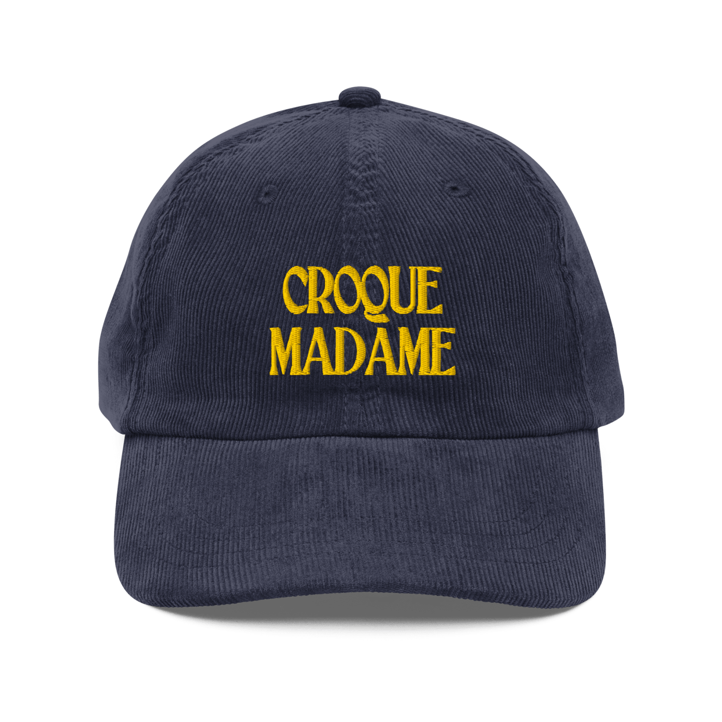 CROQUE MADAME Embroidered Corduroy Hat - Polychrome Goods 🍊