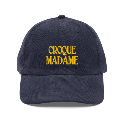 CROQUE MADAME Embroidered Corduroy Hat - Polychrome Goods 🍊