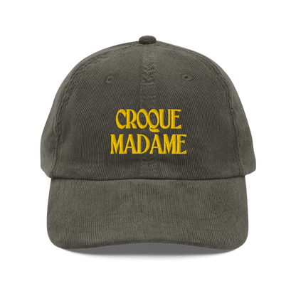 CROQUE MADAME Embroidered Corduroy Hat - Polychrome Goods 🍊