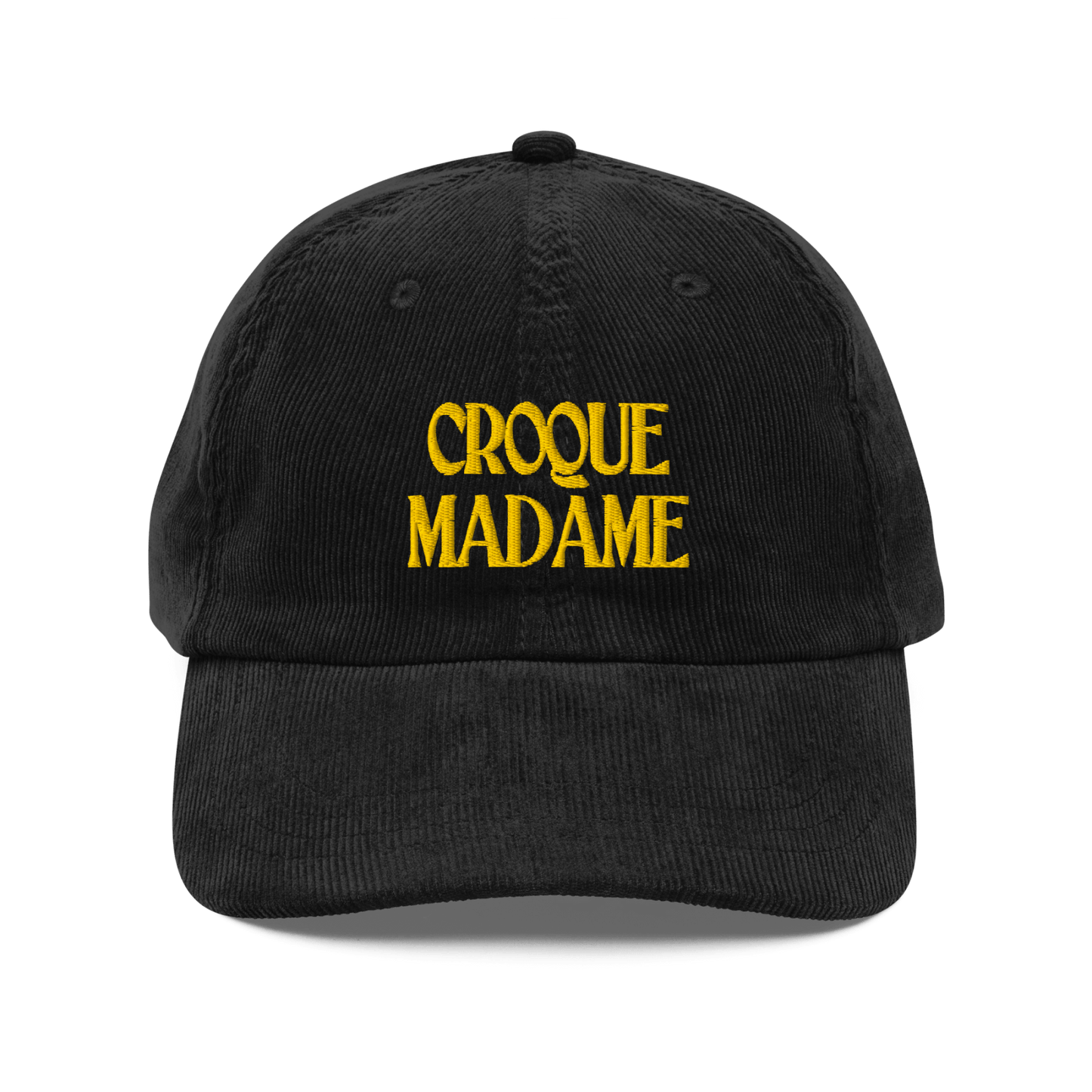 CROQUE MADAME Embroidered Corduroy Hat - Polychrome Goods 🍊