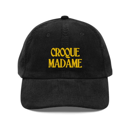 CROQUE MADAME Embroidered Corduroy Hat - Polychrome Goods 🍊