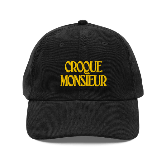 CROQUE MONSIEUR Embroidered Corduroy Hat - Polychrome Goods 🍊
