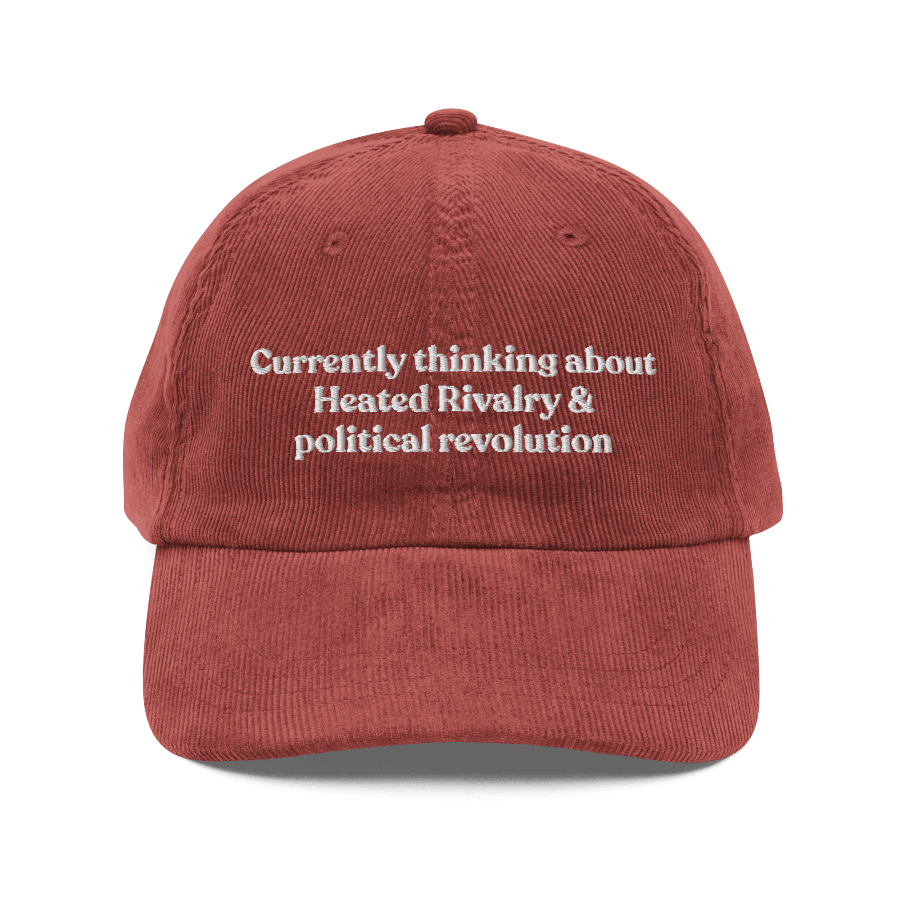 Currently thinking about Heated Rivalry or political revolution Hat - Polychrome Goods