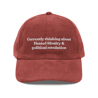 Currently thinking about Heated Rivalry or political revolution Hat - Polychrome Goods