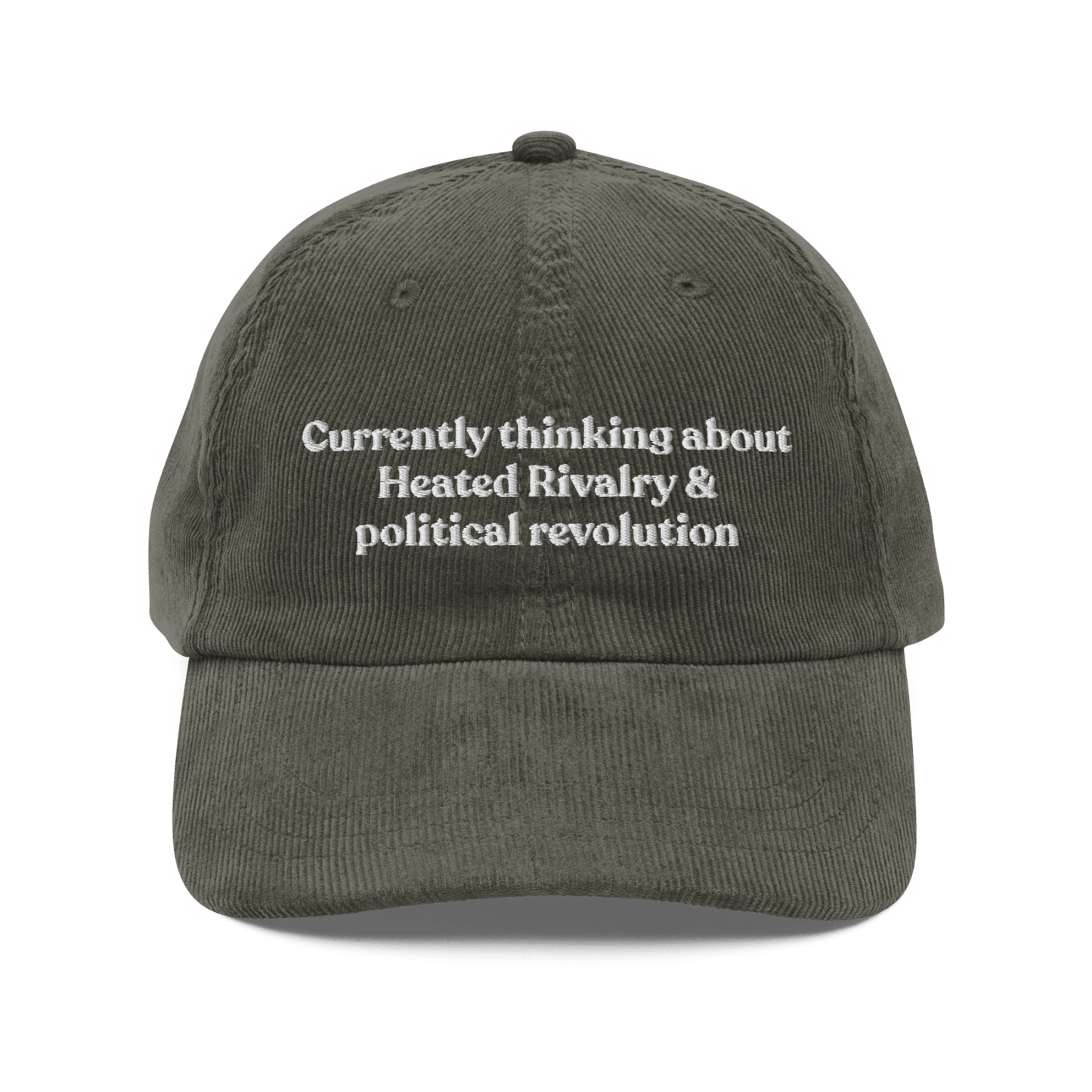 Currently thinking about Heated Rivalry or political revolution Hat - Polychrome Goods