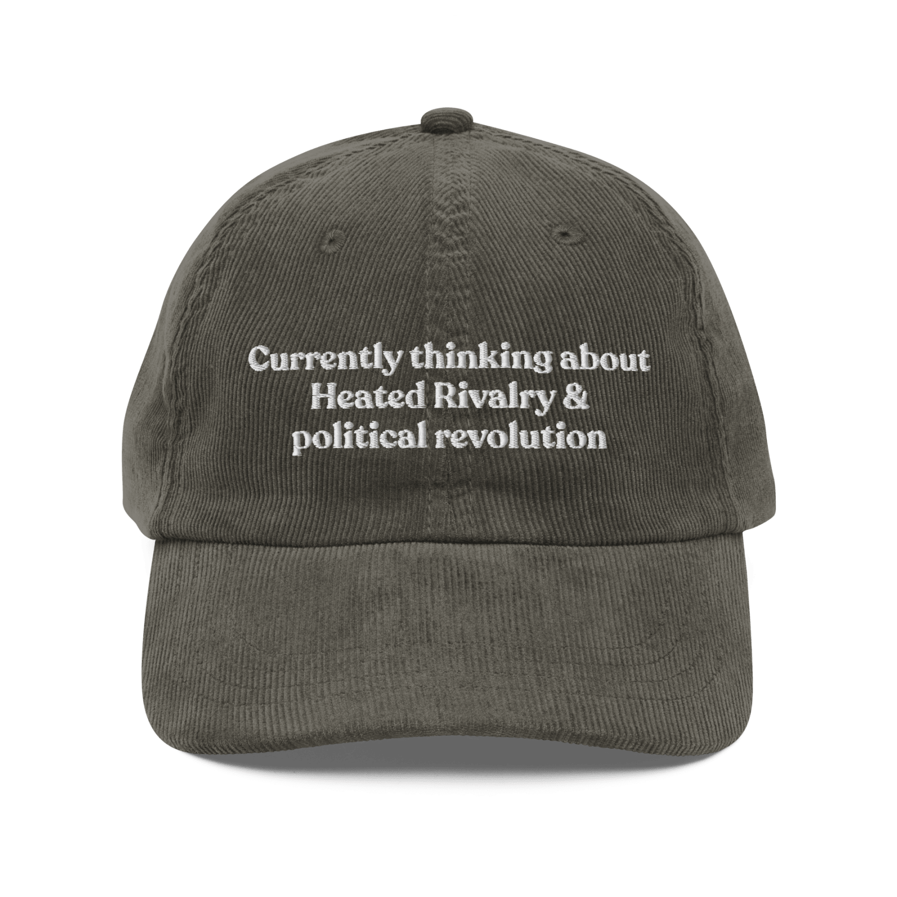 Currently thinking about Heated Rivalry or political revolution Hat - Polychrome Goods
