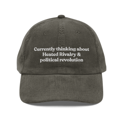 Currently thinking about Heated Rivalry or political revolution Hat - Polychrome Goods
