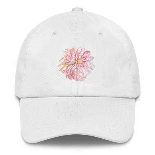 Dahlia Flower Embroidered Hat - Polychrome Goods 🍊