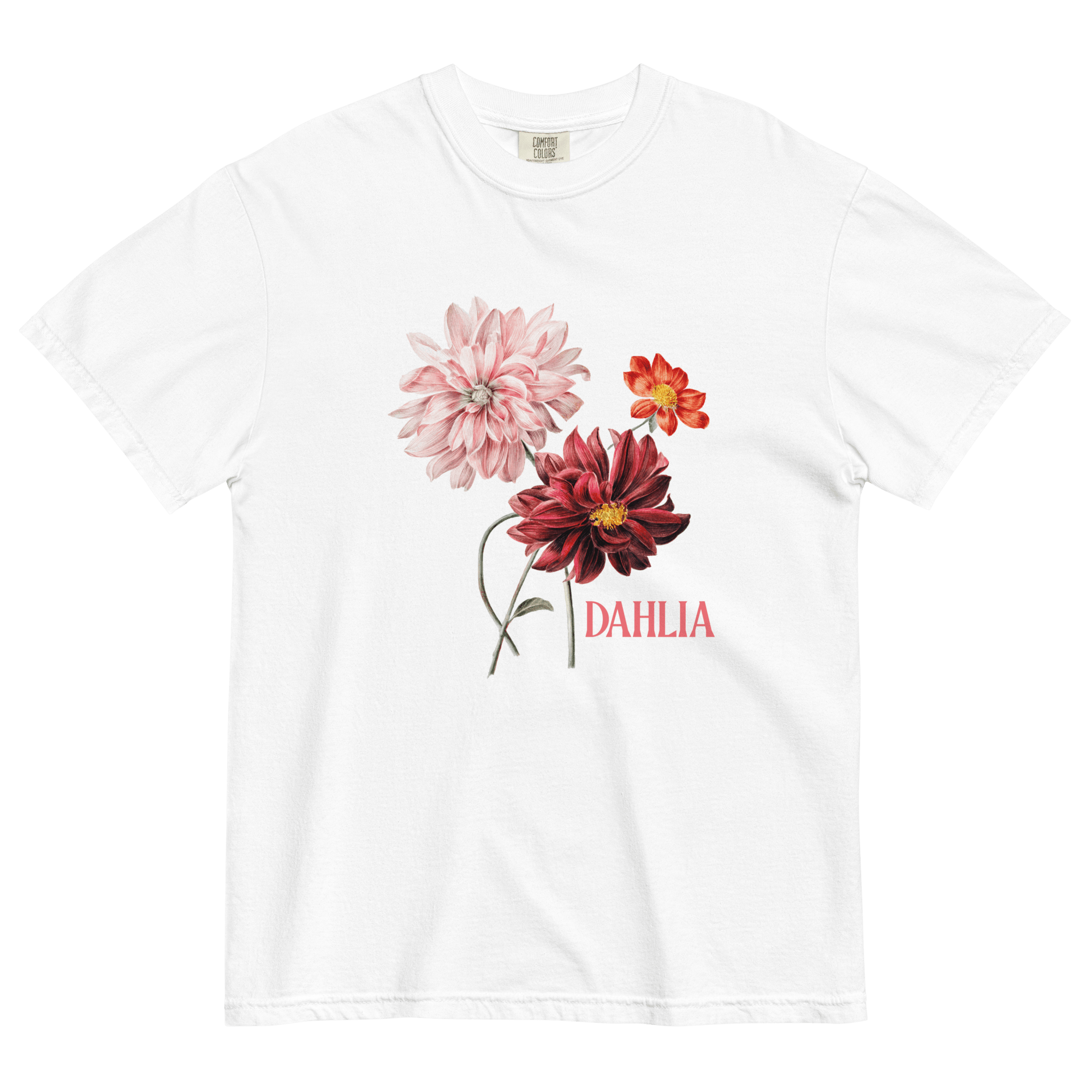 Dahlia Flower T-Shirt Polychrome Goods 🍊
