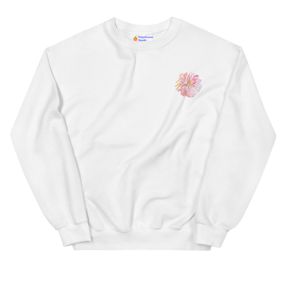 Dahlia Flower Embroidered Sweatshirt