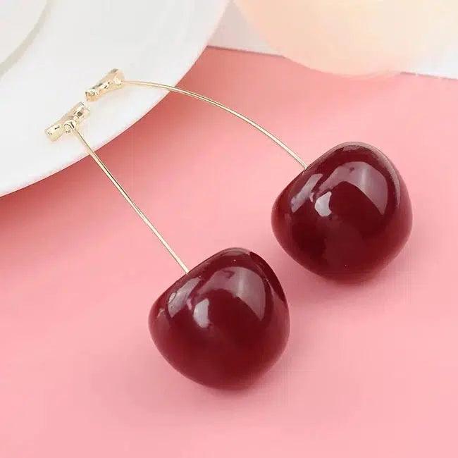 Dark Cherry Earrings - Polychrome Goods 🍊