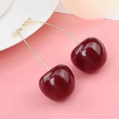 Dark Cherry Earrings - Polychrome Goods 🍊