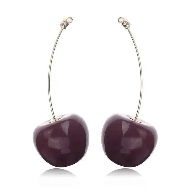 Dark Cherry Earrings Polychrome Goods 🍊