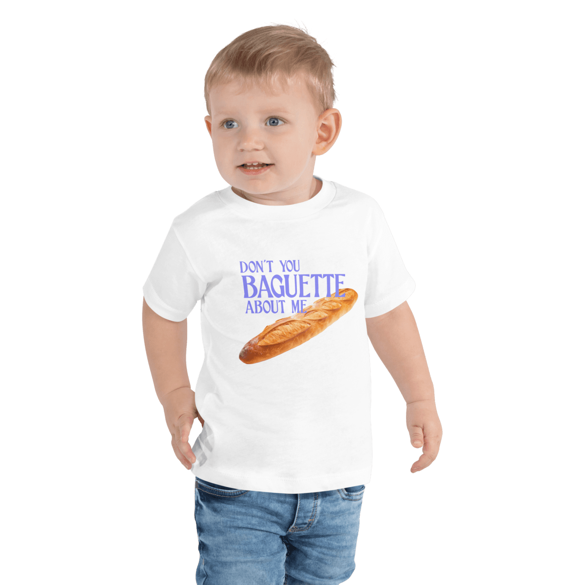 Don't Baguette About Me Toddler Short Sleeve Tee - Polychrome Goods 🍊