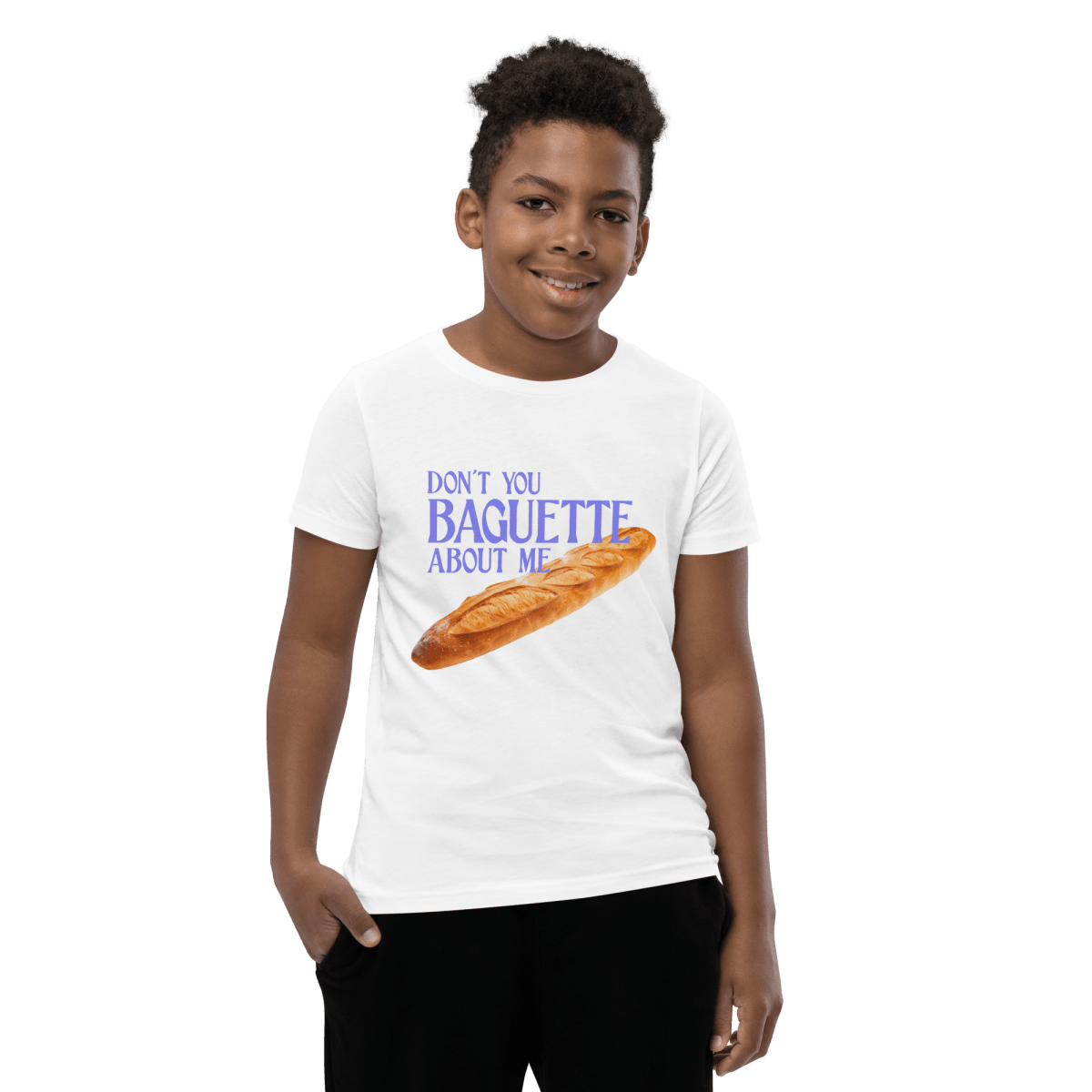 Don't You Baguette About Me Youth T-Shirt - Polychrome Goods 🍊