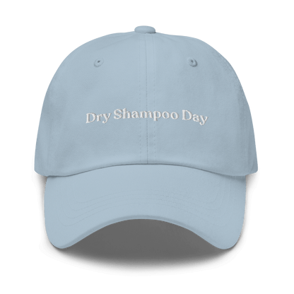 "Dry Shampoo Day" Embroidered Dad Hat - Polychrome Goods 🍊