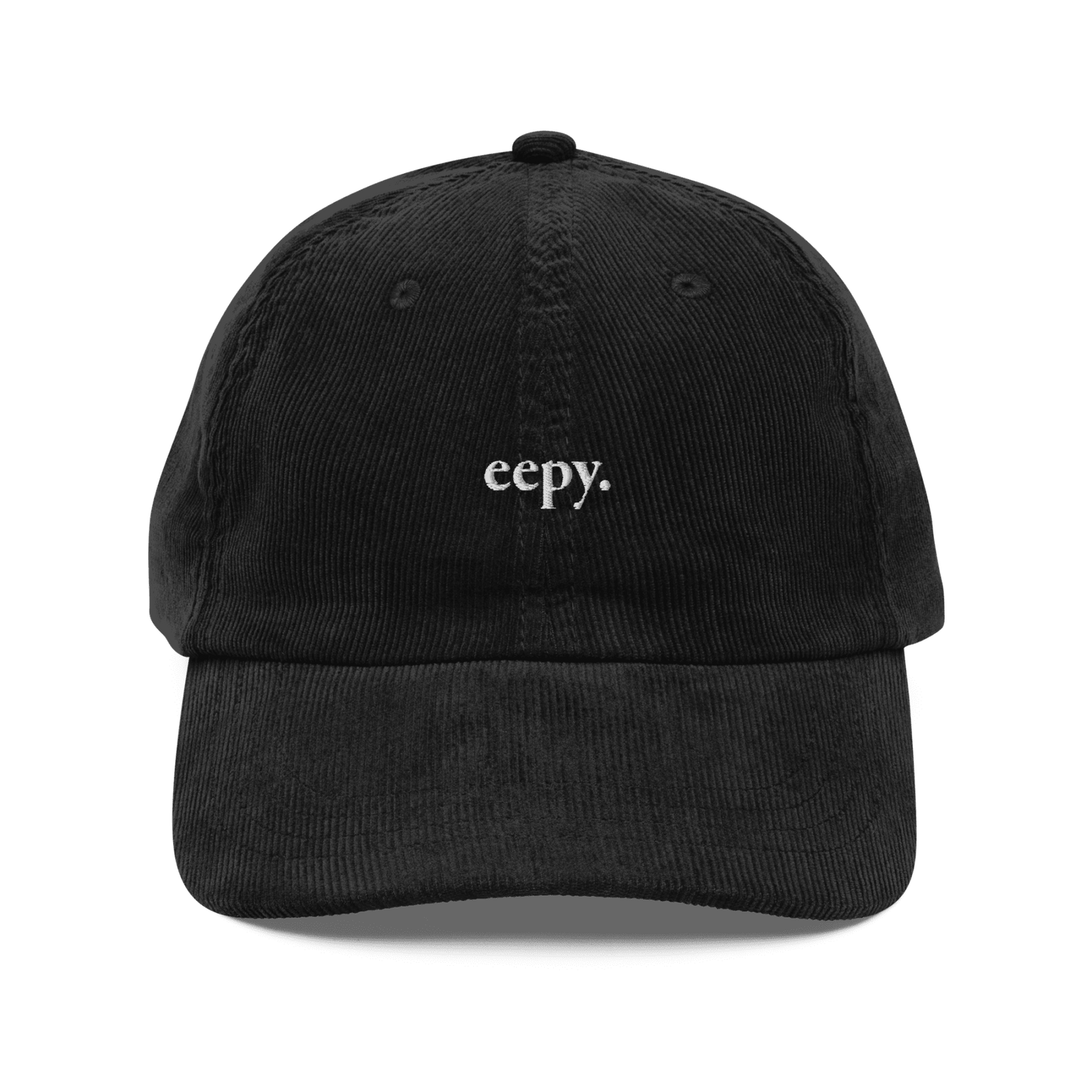 Eepy. Embroidered Corduroy Hat - Polychrome Goods