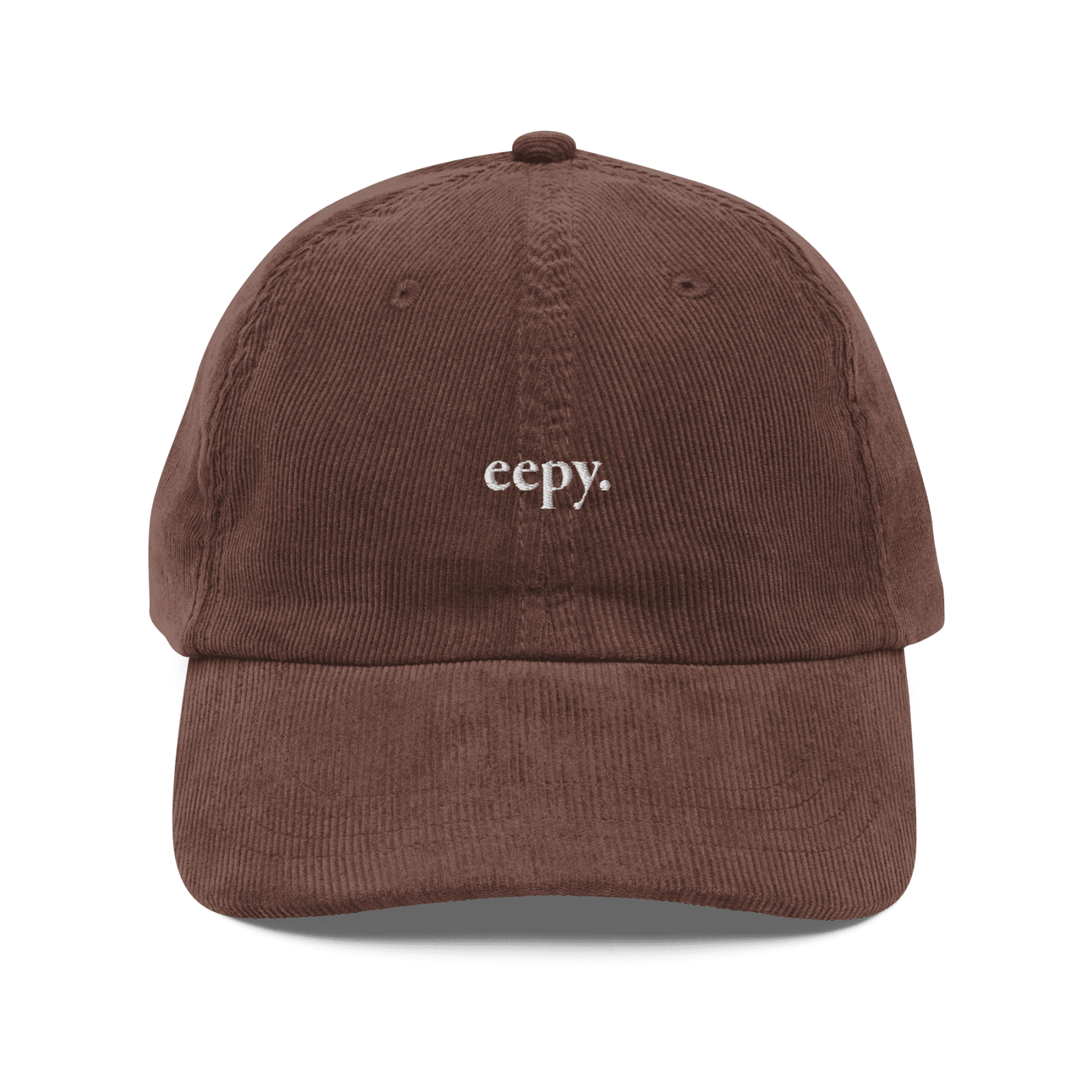 Eepy. Embroidered Corduroy Hat - Polychrome Goods