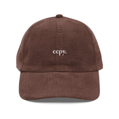 Eepy. Embroidered Corduroy Hat - Polychrome Goods
