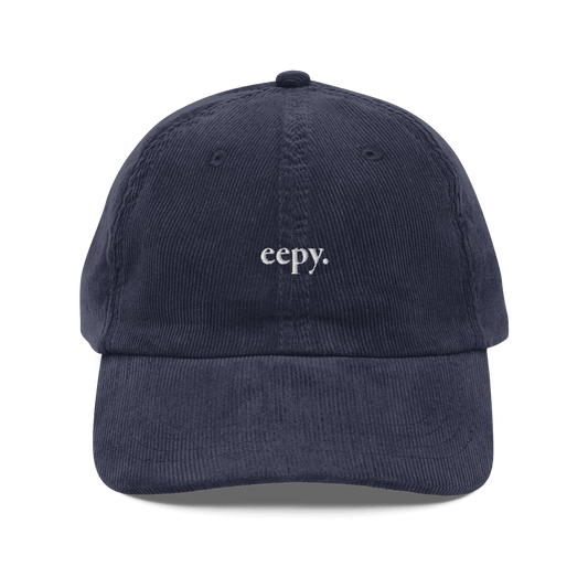 Eepy. Embroidered Corduroy Hat - Polychrome Goods