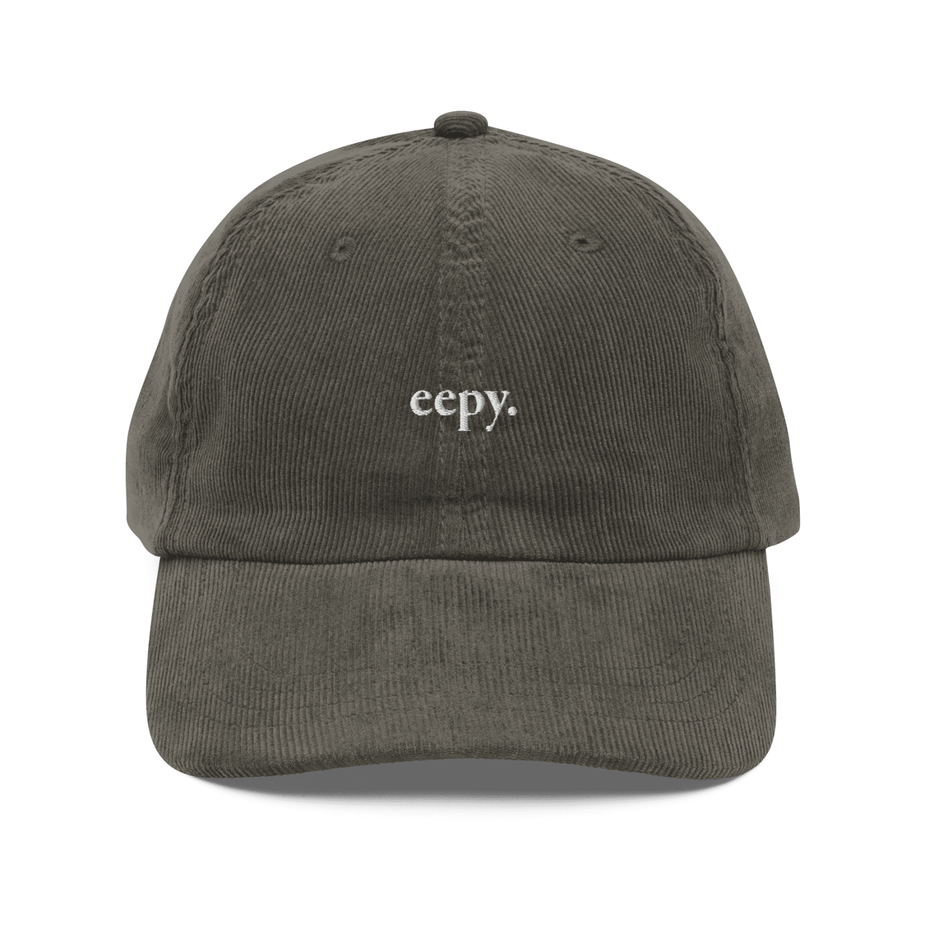 Eepy. Embroidered Corduroy Hat - Polychrome Goods