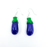Eggplant Earrings Polychrome Goods 🍊